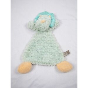 Demdaco Triceratops‎ Dinosaur Lovey 14" Rattle Blue Security Blanket Baby Toy